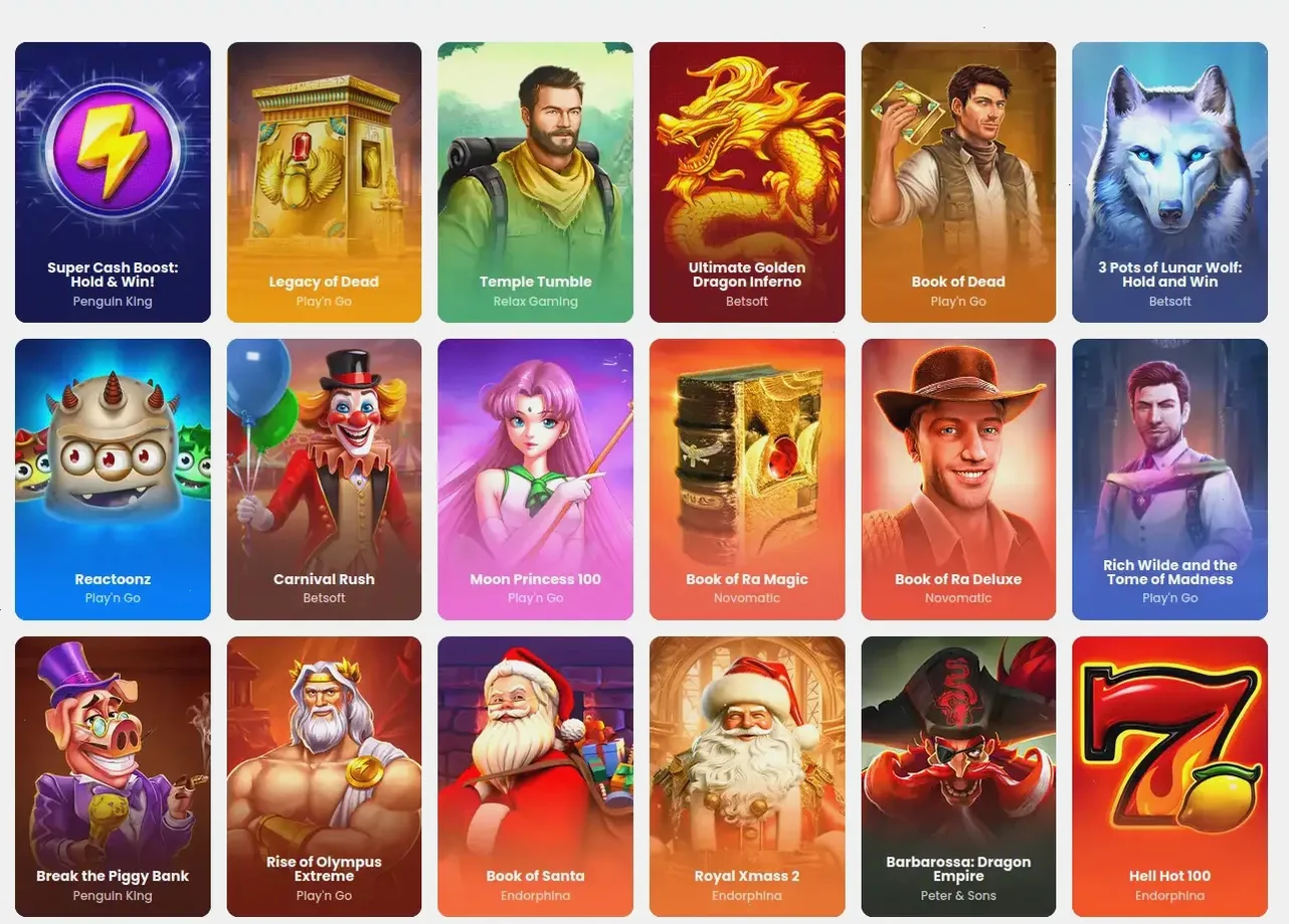 Dendera Casino Boni Übersicht 2026